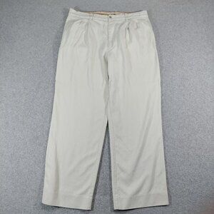 Tommy Bahama Pants Mens 34x34* (34x27) Silk Rayon Bamboo Pleated Dress Trousers